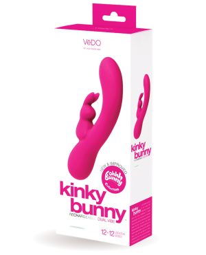 VeDO Kinky Bunny Plus Rechargeable Dual Vibe – Foxy Pink by VeDO product image