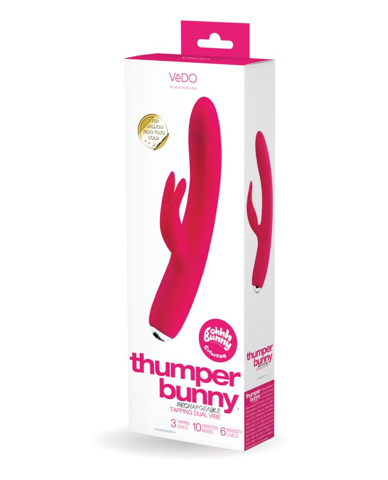 VI-BU-0701 VeDO Thumper Bunny Rechargeable Dual Vibe – Pretty in Pink by VeDO product image