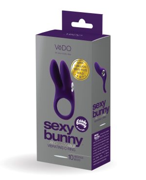 VeDO Sexy Bunny Rechargeable Ring – Deep Purple by VeDO product image