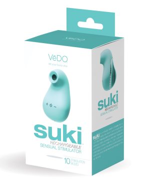 VeDO Suki Rechargeable Vibrating Sucker – Tease Me Turquoise by VeDO product image