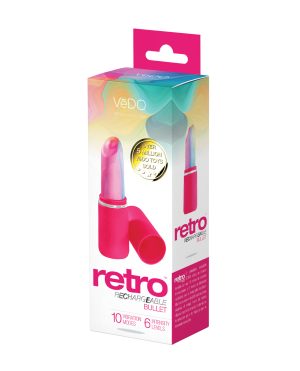 VeDO Retro Rechargeable Bullet Lip Stick Vibe – Pink by VeDO product image