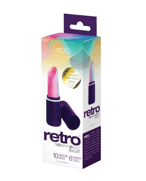 VeDO Retro Rechargeable Bullet Lip Stick Vibe – Purple by VeDO product image