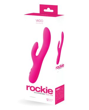 VeDO Rockie Rechargeable Dual Vibe – Foxy Pink by VeDO product image