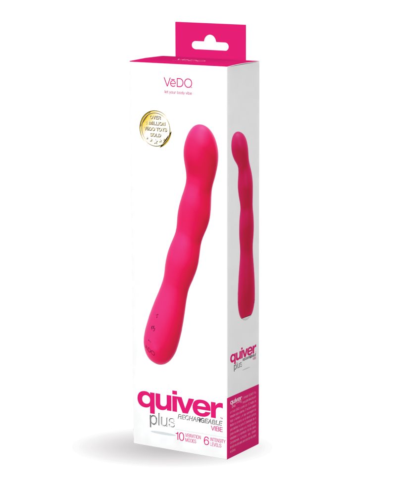 VI-P1909 VeDO Quiver Plus Rechargeable Vibe – Foxy Pink by VeDO product image