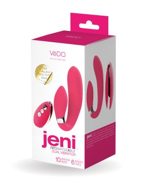 VeDO Jeni Dual Motor Vibe w/Remote – Pink by VeDO product image