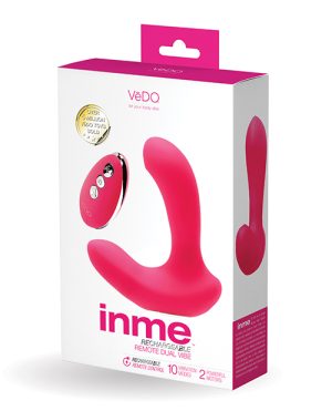 VeDO Inme Rechargeable Dual Vibe w/Remote Control – Pink by VeDO product image