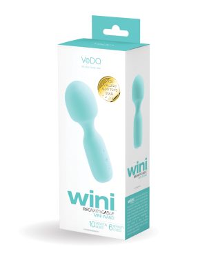 VeDo Wini Rechargeable Mini Wand – Tease Me Turquoise by VeDO product image
