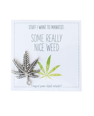 Warm Human Some Really Nice Weed Mini Card & Charm by Warm Human product image