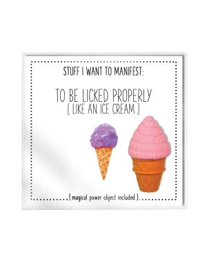Warm Human To Be Licked Properly Mini Card & Charm by Warm Human product image