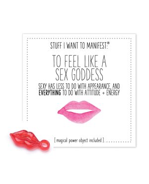 Warm Human To Feel Like A Sex Goddess Mini Card & Charm by Warm Human product image