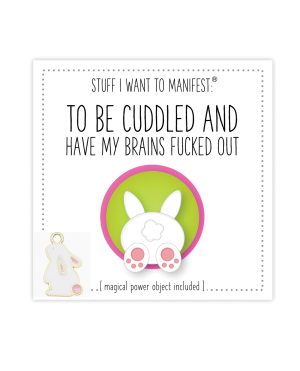 Warm Human To Be Cuddled + Have My Brains Fucked Out Mini Card & Charm by Warm Human product image