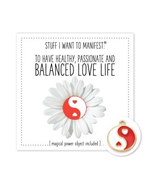 Warm Human Healthy Balanced Love LIfe Mini Card & Charm by Warm Human product image