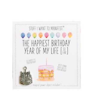 Warm Human The Best Birthday Year of My Life (So Far) Mini Card & Charm by Warm Human product image