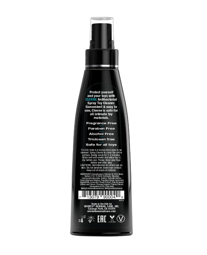 WS0040a Wicked Sensual Care Cleene Anti-Bacterial Toy Cleaner - 4 oz