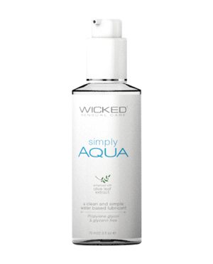 Wicked Sensual Care Simply Aqua Waterbased Lubricant – 2.3 oz by Wicked Sensual Care product image