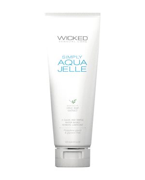 Wicked Sensual Care Simply Aqua Jelle Waterbased Lubricant – 4 oz by Wicked Sensual Care product image