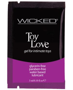 Wicked Sensual Care Toy Love Water Based Lubricant – .1 oz Fragrance Free by Wicked Sensual Care product image