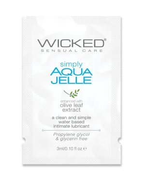 Wicked Sensual Care Simply Aqua Jelle Water Based Lubricant – .1 oz by Wicked Sensual Care product image