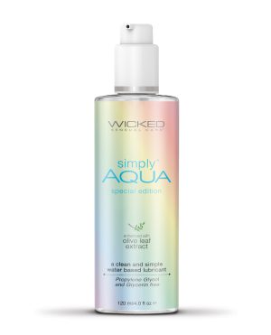 Wicked Sensual Care Simply Aqua Special Edition Water Based Lubricant – 4 oz by Wicked Sensual Care product image