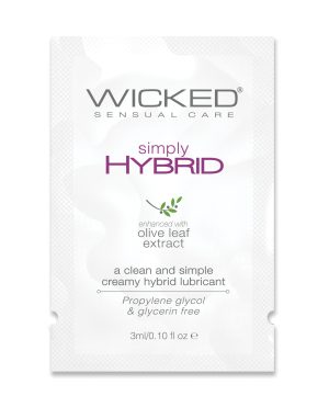 Wicked Sensual Care Simply Hybrid Lubricant – .1 oz by Wicked Sensual Care product image