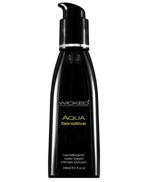 Wicked Sensual Care Hypoallergenic Aqua Sensitive Water Based Lubricant – 8 oz Unscented by Wicked Sensual Care product image