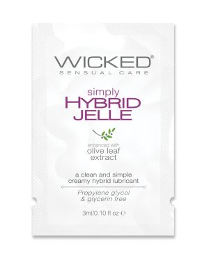 Wicked Sensual Care Simply Hybrid Jelle Lubricant – .1 oz by Wicked Sensual Care product image