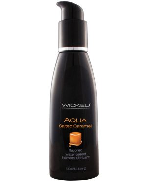 Wicked Sensual Care Aqua Waterbased Lubricant – 4 oz Salted Caramel by Wicked Sensual Care product image