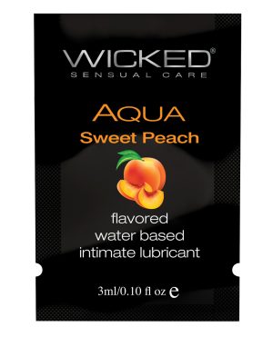 Wicked Sensual Care Waterbased Lubricant – .1 oz Sweet Peach by Wicked Sensual Care product image