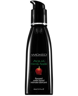 Wicked Sensual Care Aqua Waterbased Lubricant – 2 oz Candy Apple by Wicked Sensual Care product image