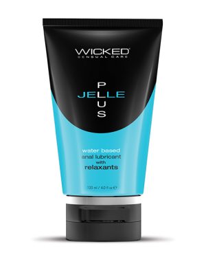 Wicked Sensual Care Jelle Plus Water Based Anal Lubricant with Relaxants – 4 oz by Wicked Sensual Care product image