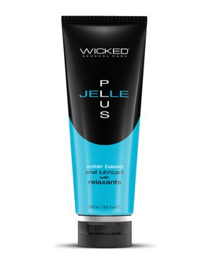 Wicked Sensual Care Jelle Plus Water Based Anal Lubricant with Relaxants – 8 oz by Wicked Sensual Care product image