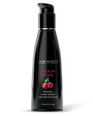 Wicked Sensual Care Aqua Water Based Lubricant – 4 oz Cherry by Wicked Sensual Care product image