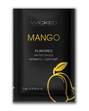 Wicked Sensual Care Water Based Lubricant – .1 oz Mango by Wicked Sensual Care product image
