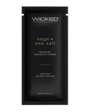 Wicked Sensual Care Sage & Sea Salt Massage Cream – .34 oz by Wicked Sensual Care product image