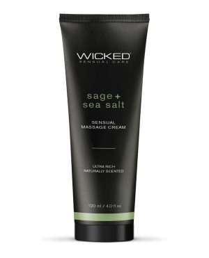 Wicked Sensual Care Sage & Sea Salt Massage Cream – 4 oz by Wicked Sensual Care product image
