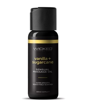 Wicked Sensual Care Vanilla & Sugarcane Massage Oil – 4 oz by Wicked Sensual Care product image