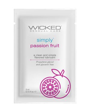 Wicked Sensual Care Simply Water Based Lubricant – .1 oz Passion Fruit by Wicked Sensual Care product image