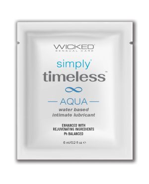 Wicked Sensual Care Simply Timeless Aqua Water Based Lubricant – .2 oz by Wicked Sensual Care product image