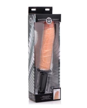 Master Series Onslaught 13 Mode XL Vibrating Dildo Thruster – Light by Master Series product image