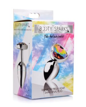 Booty Sparks Rainbow Prism Heart Anal Plug – Small by BootySparks product image