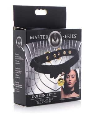 Master Series Golden Kitty Cat Bell Collar – Black/Gold by Master Series product image