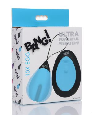 Bang! 10X Silicone Vibrating Egg – Blue by Bang! product image
