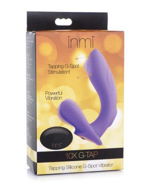 Inmi 10x G-Tap Tapping Silicone G Spot Vibrator – Purple by Inmi product image