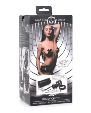 Master Series Kinky Clutch Black Bondage Set w/Carrying Case by Master Series product image