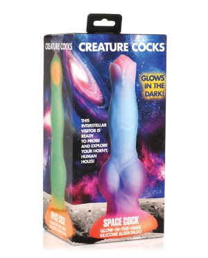 Creature Cocks Space Cock Silicone Alien Dildo – Glow in the Dark by Creature Cocks product image