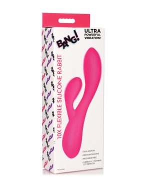 Bang! 10X Flexible Silicone Rabbit – Pink by Bang! product image