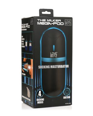 The Milker Mega-Pod Sucking Masturbator – Black/Clear by The Milker product image