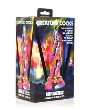 Creature Cocks Enchantress Rainbow Glass Dildo by Creature Cocks product image