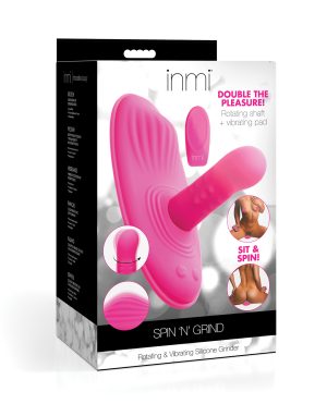 Inmi Spin N’ Grind Rotating & Vibrating Silicone Grinder – Pink by Inmi product image