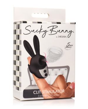Shegasm Sucky Bunny Clit Stimulator – Black by Shegasm product image